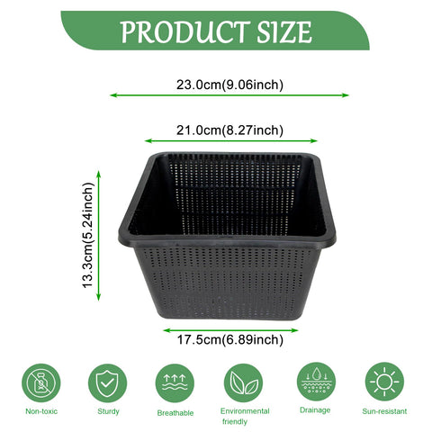Gyfofix HG9SQBK pond-floor basket provides secure root support for aquatic plants.