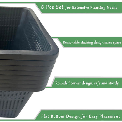Gyfofix HG9SQBK basket protects roots from fish while enabling nutrient access in ponds.