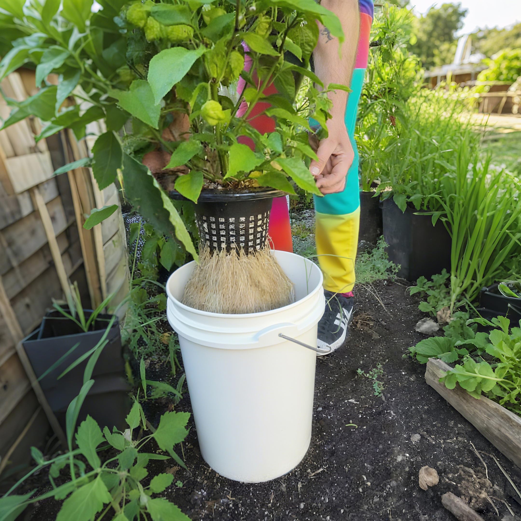Gyfofix tool-free installation for quick hydroponic setup