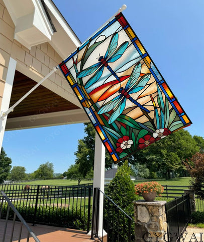 GYGWAI burlap yard flag weather resistant for year-round porch charm.