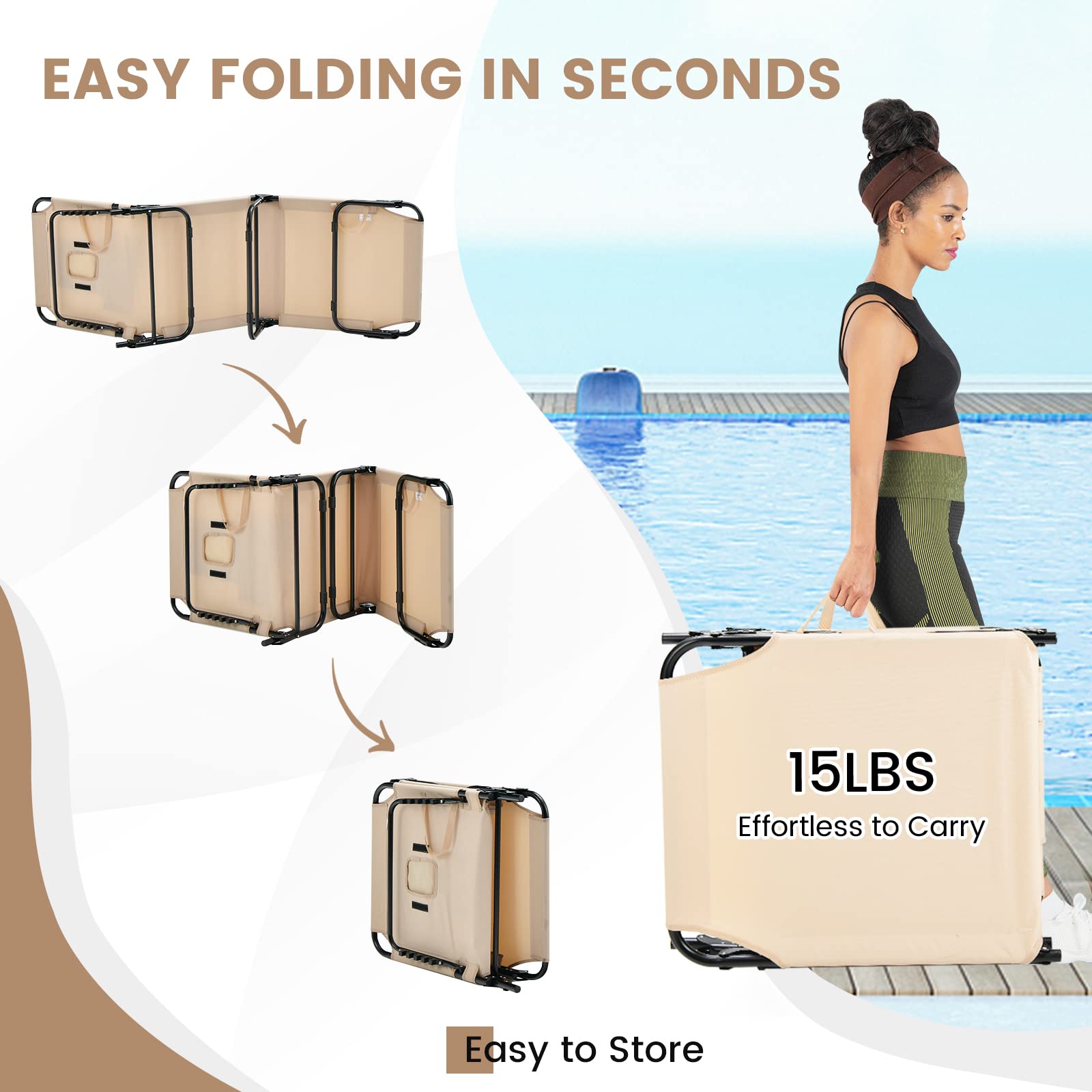 GYMAX adjustable backrest with four positions for personalized comfort.