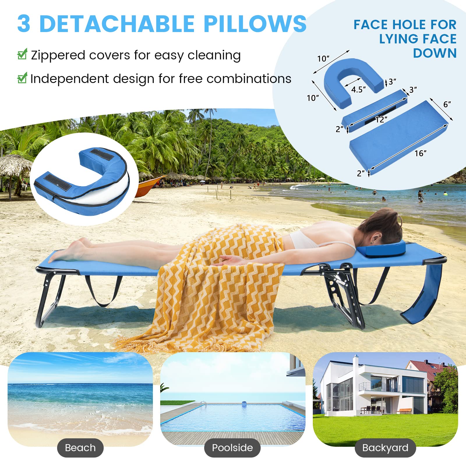 GYMAX 500D Oxford fabric offers durability and water resistance.
