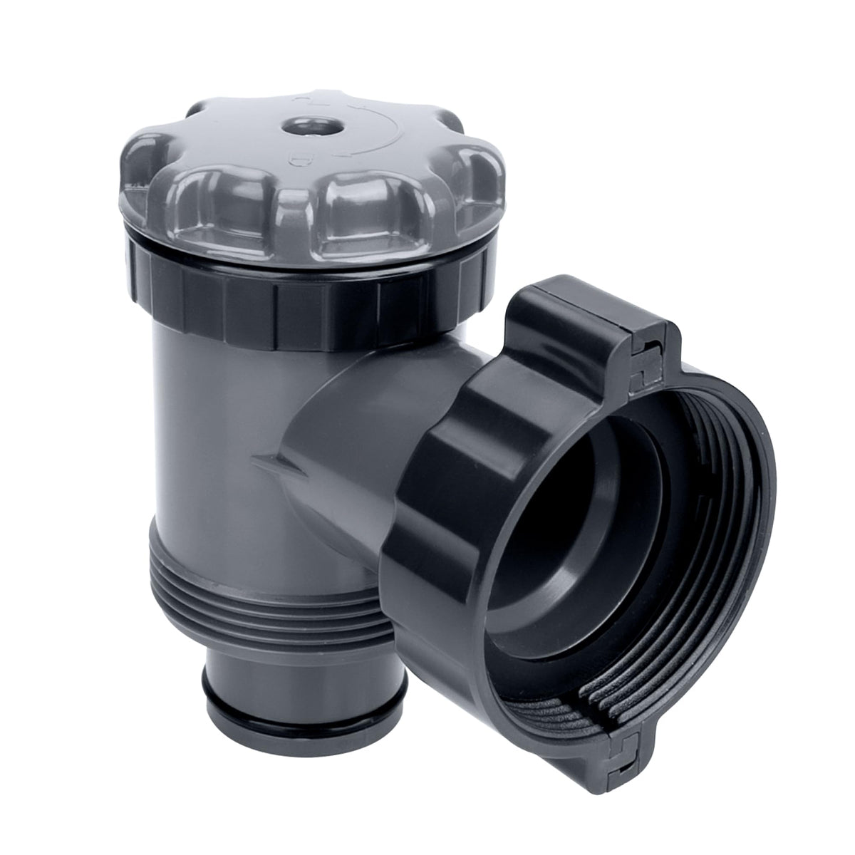 GYPNS plunger valve inlet connection for smooth water flow in above-ground pools.