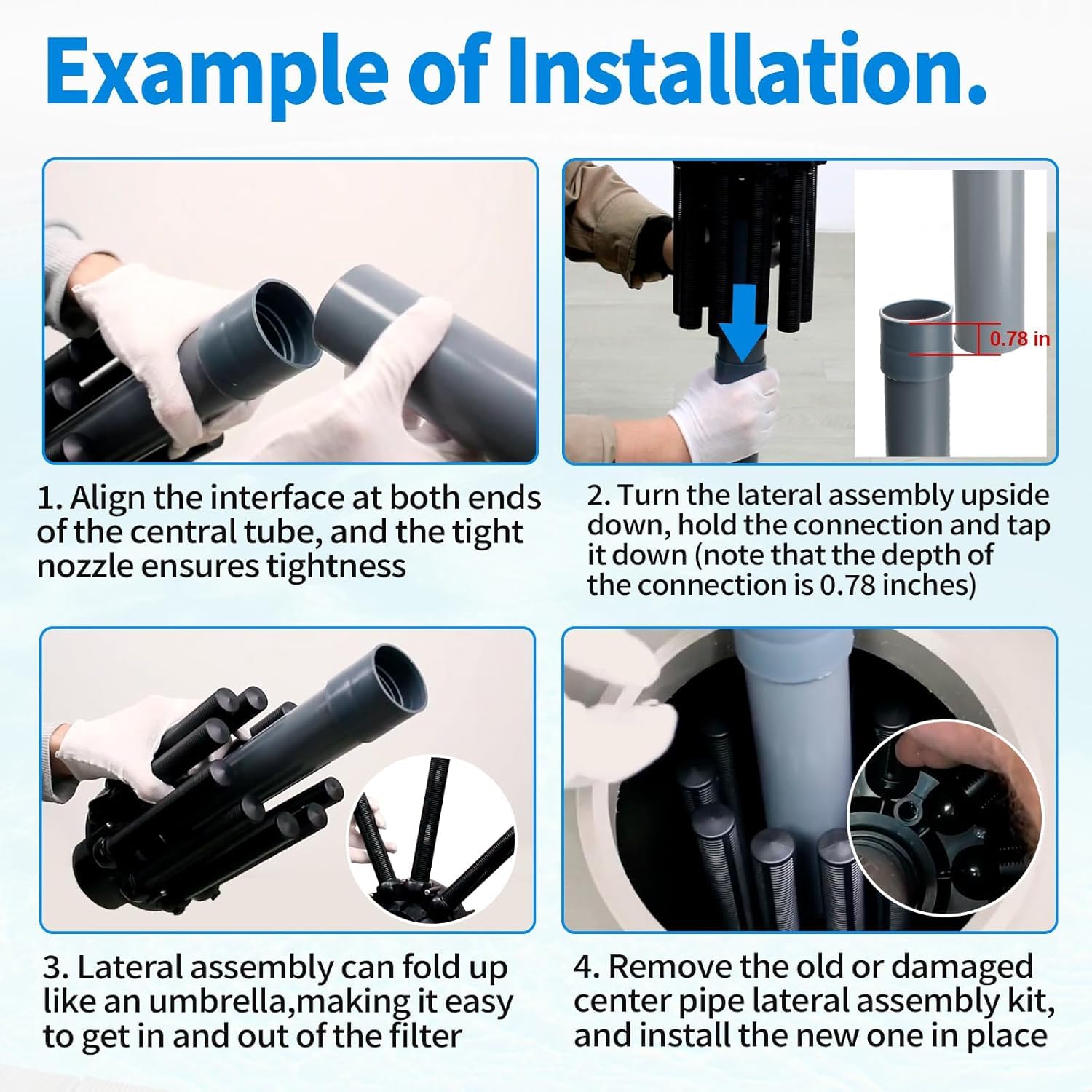 GYPNS SX244DA center pipe connection ensures stable flow under strong currents