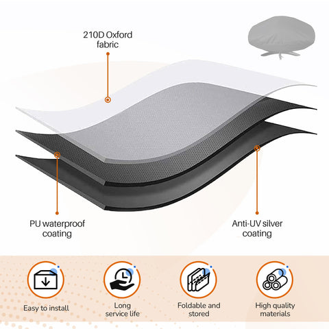 GYPNS Weber Q1200 grill cover waterproof finish shields from rain and dust