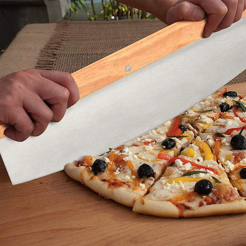 GyreUni 3-in-1 pizza stone brush removes residue without scratching