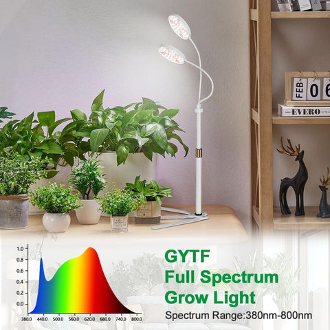 GYTF Grow Light Dual Ring 3.5in gooseneck offers 360-degree lighting flexibility.