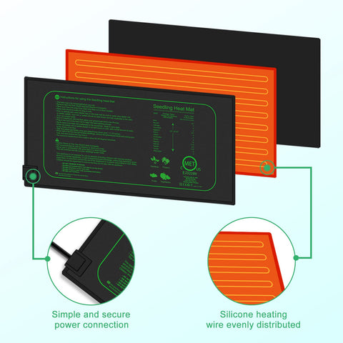 GYTF seedling heat mat rollable and compact for easy storage.
