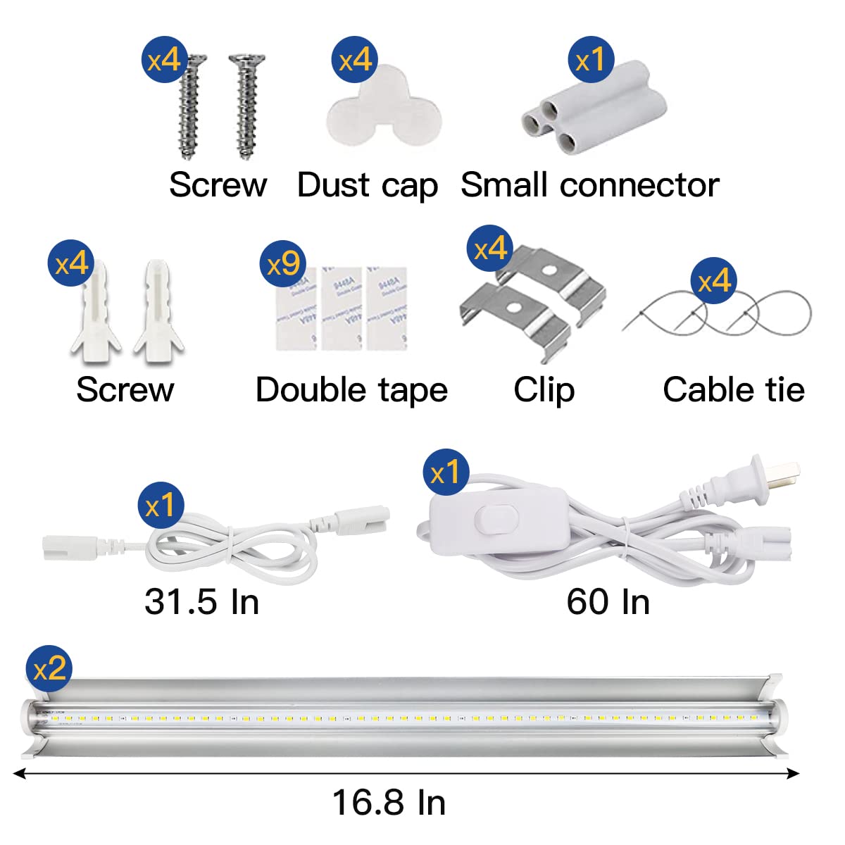 GYTF T5 grow lights 2-pack ideal for grow boxes and dim rooms