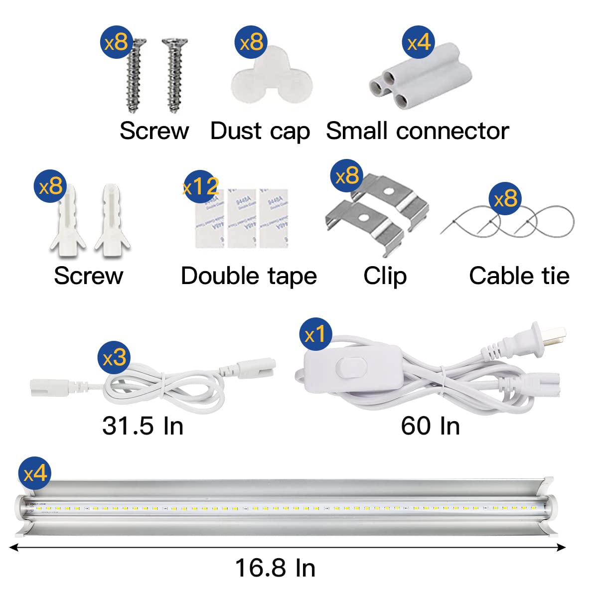 GYTF T5 LED Grow Light wide application for indoor gardening.