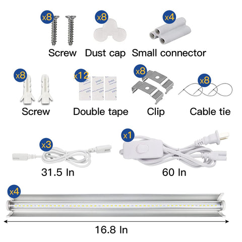 GYTF T5 LED Grow Light wide application for indoor gardening.