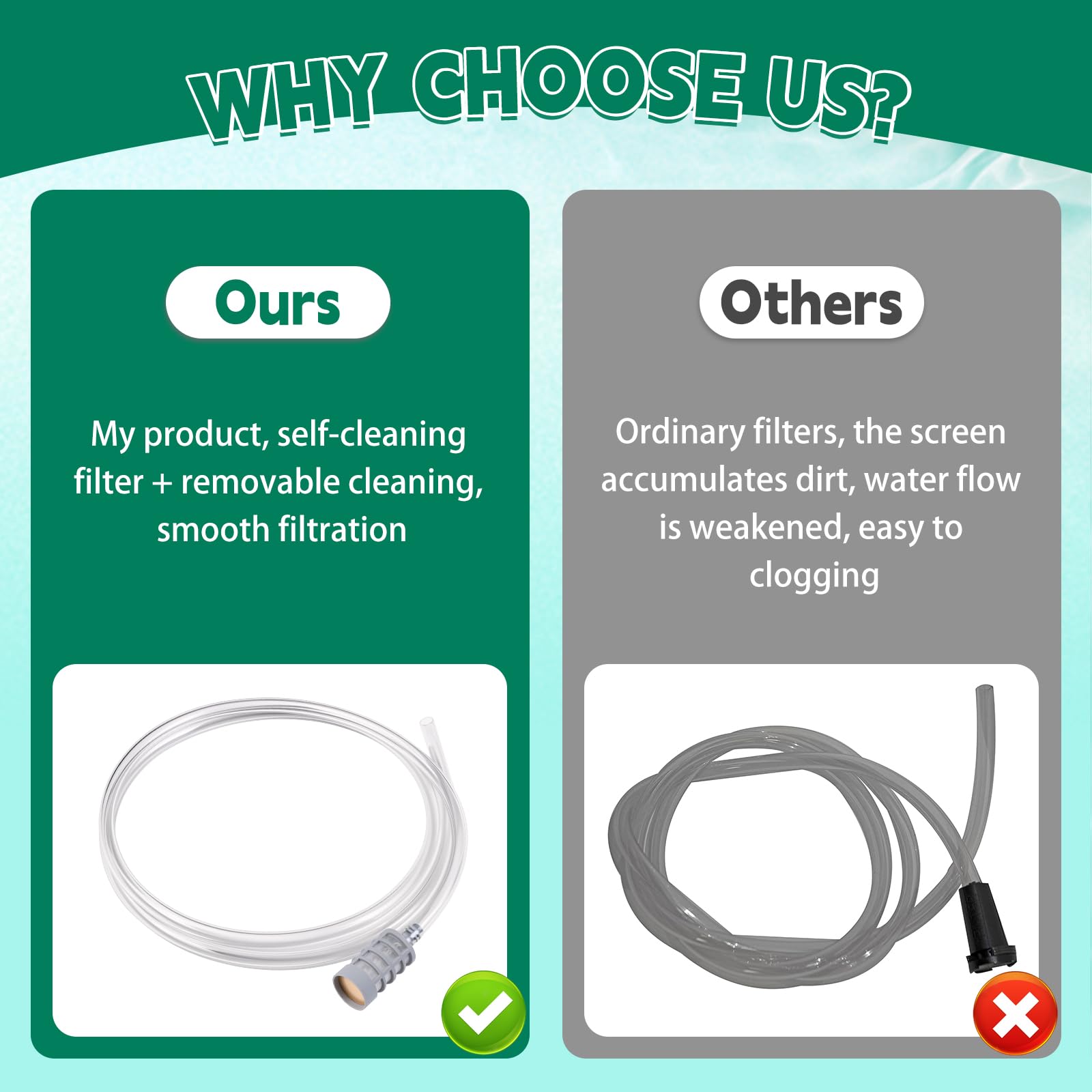 GYUTONG 7102207 chemical-resistant clear hose for durable detergent transfer