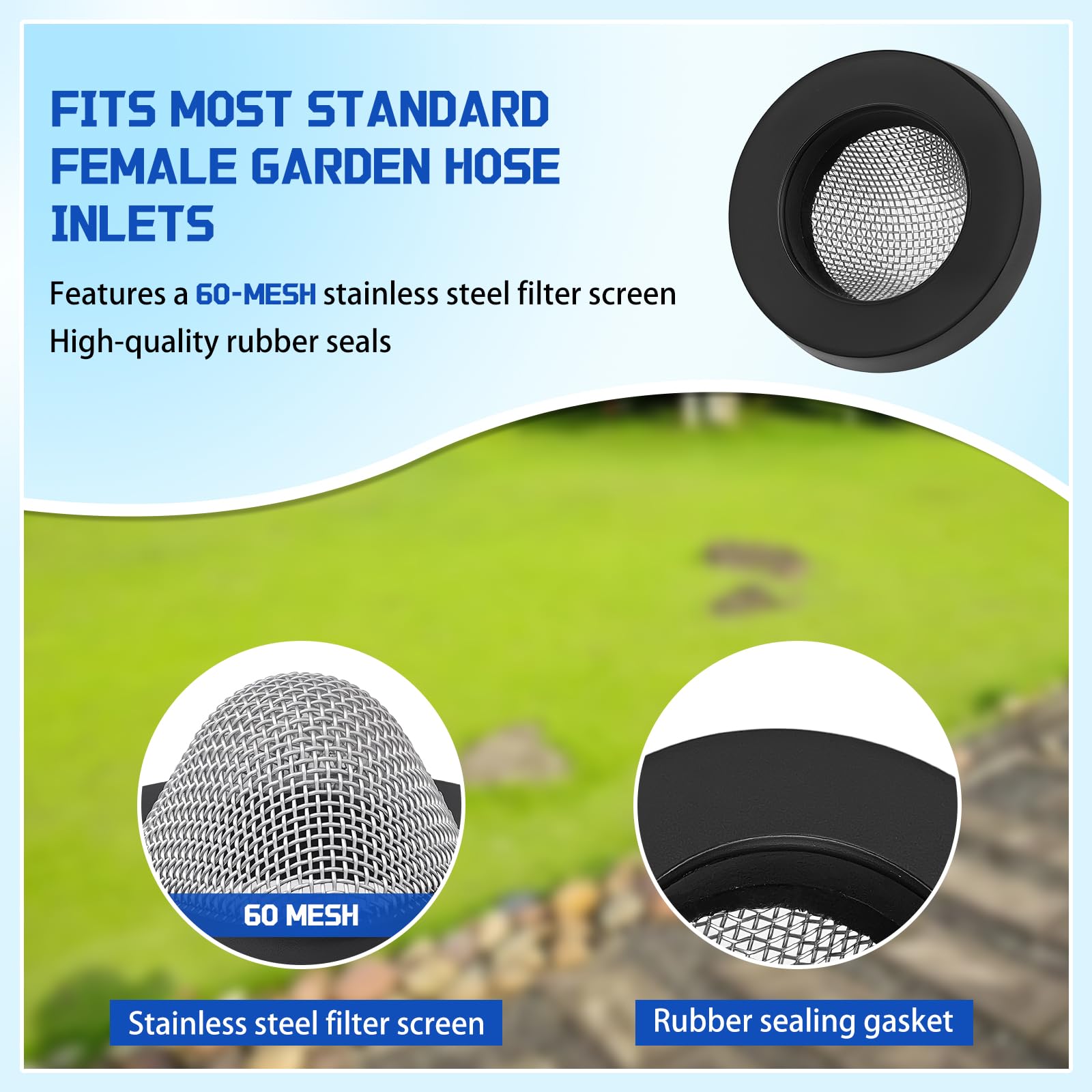 GYUTONG hose filter washers set demonstrating leak-proof gasket in compact form