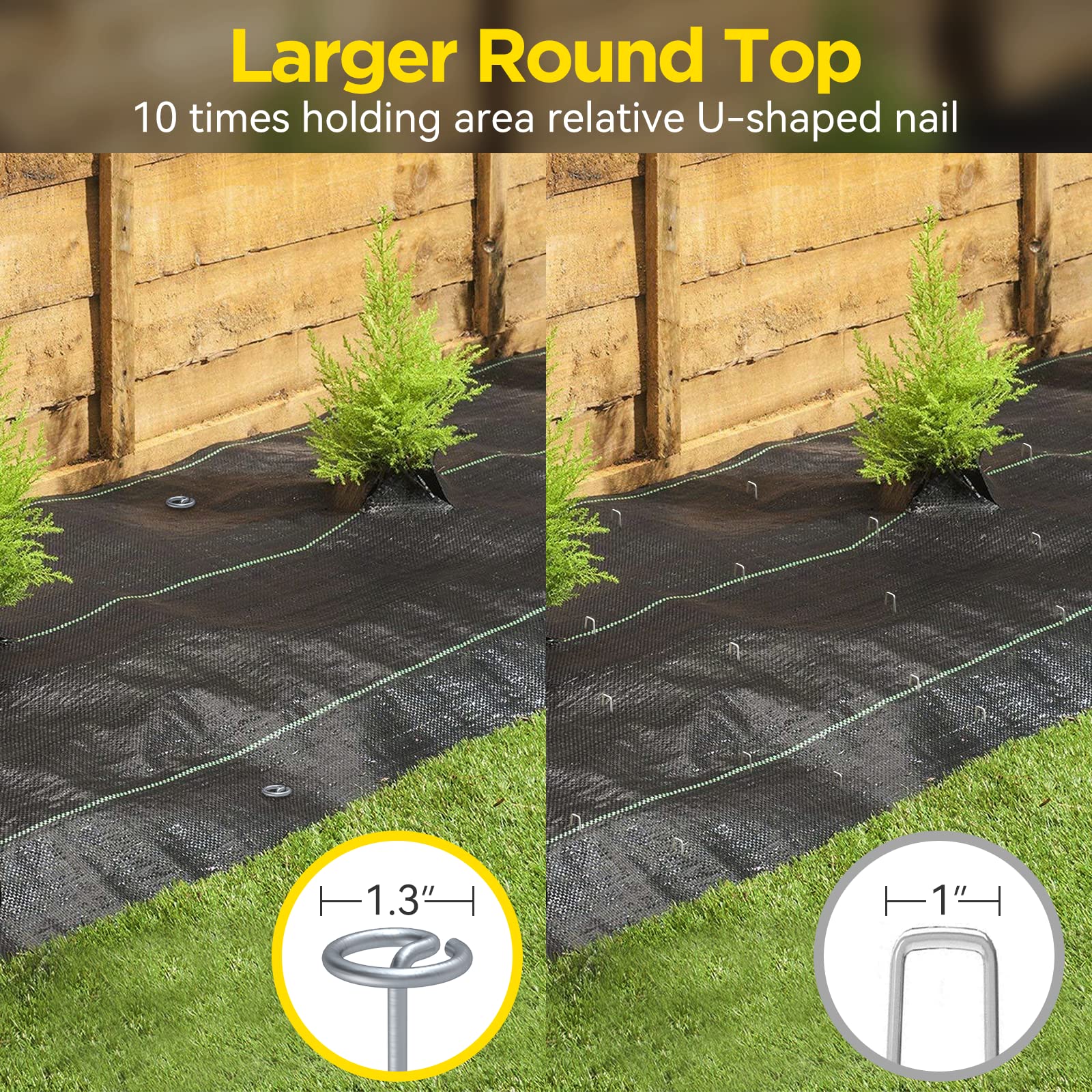 GZBEVITAR round-top 1-3-inch diameter pin allows easy insertion and removal.