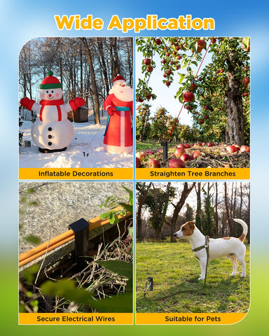 GZBEVITAR versatile stakes for weed barrier, paver edging, and borders