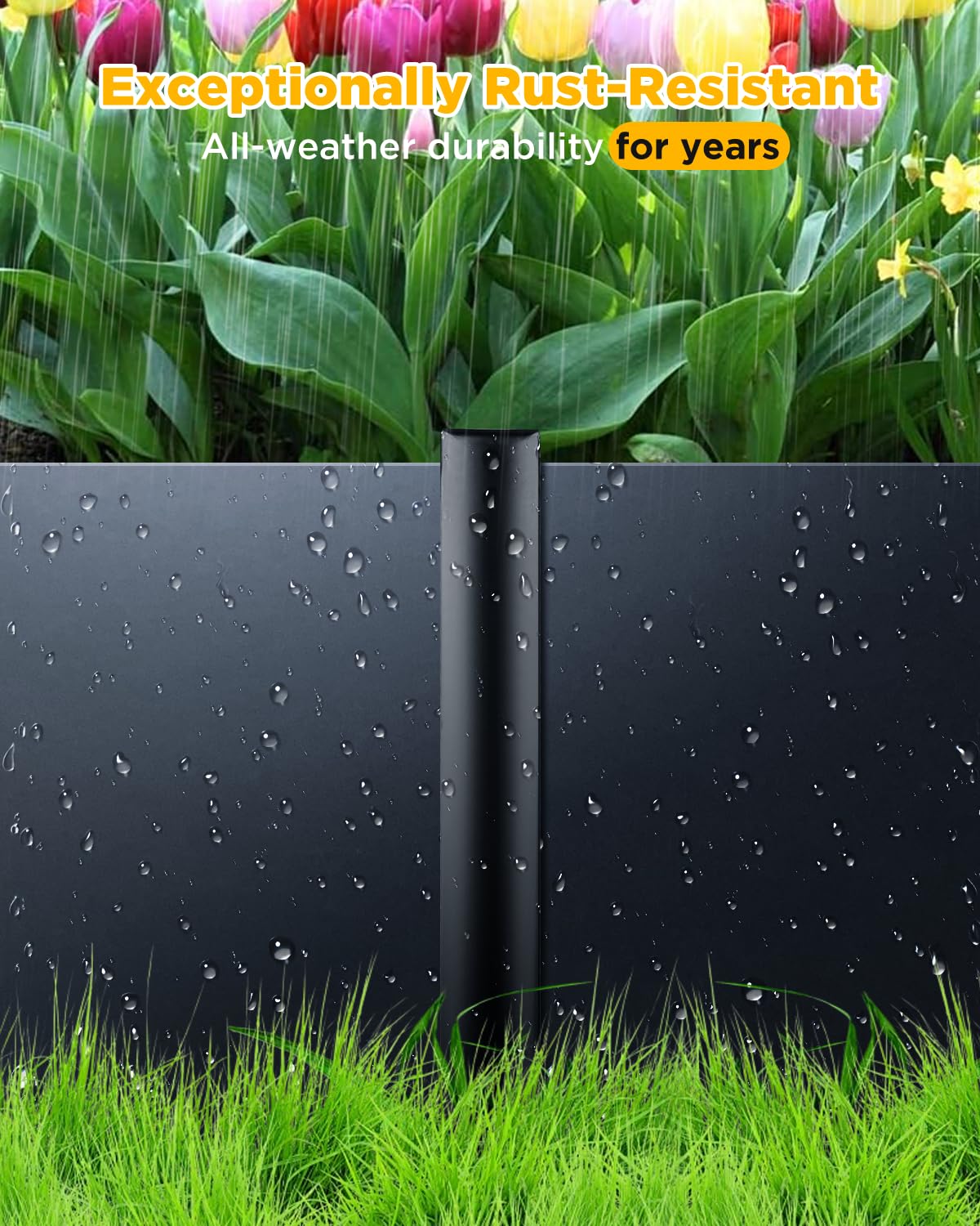 GZBEVITAR rust-resistant powder coating on stakes for weather durability
