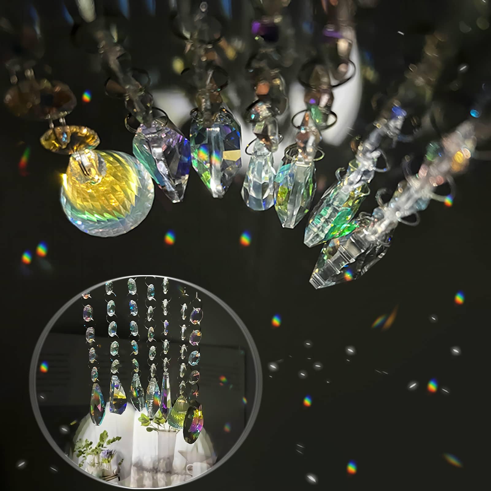 GZCGLN sun catchers elevate garden spaces with sparkling color.