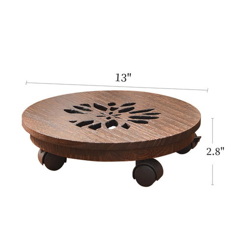 GZQWDC plant dolly with wheels enables easy room-to-room plant movement.