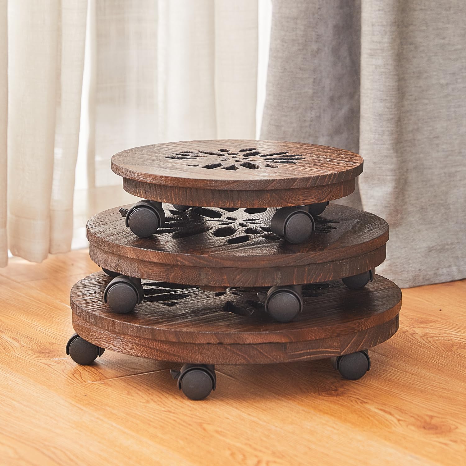 GZQWDC plastic tray underneath prevents water leakage and protects floors.