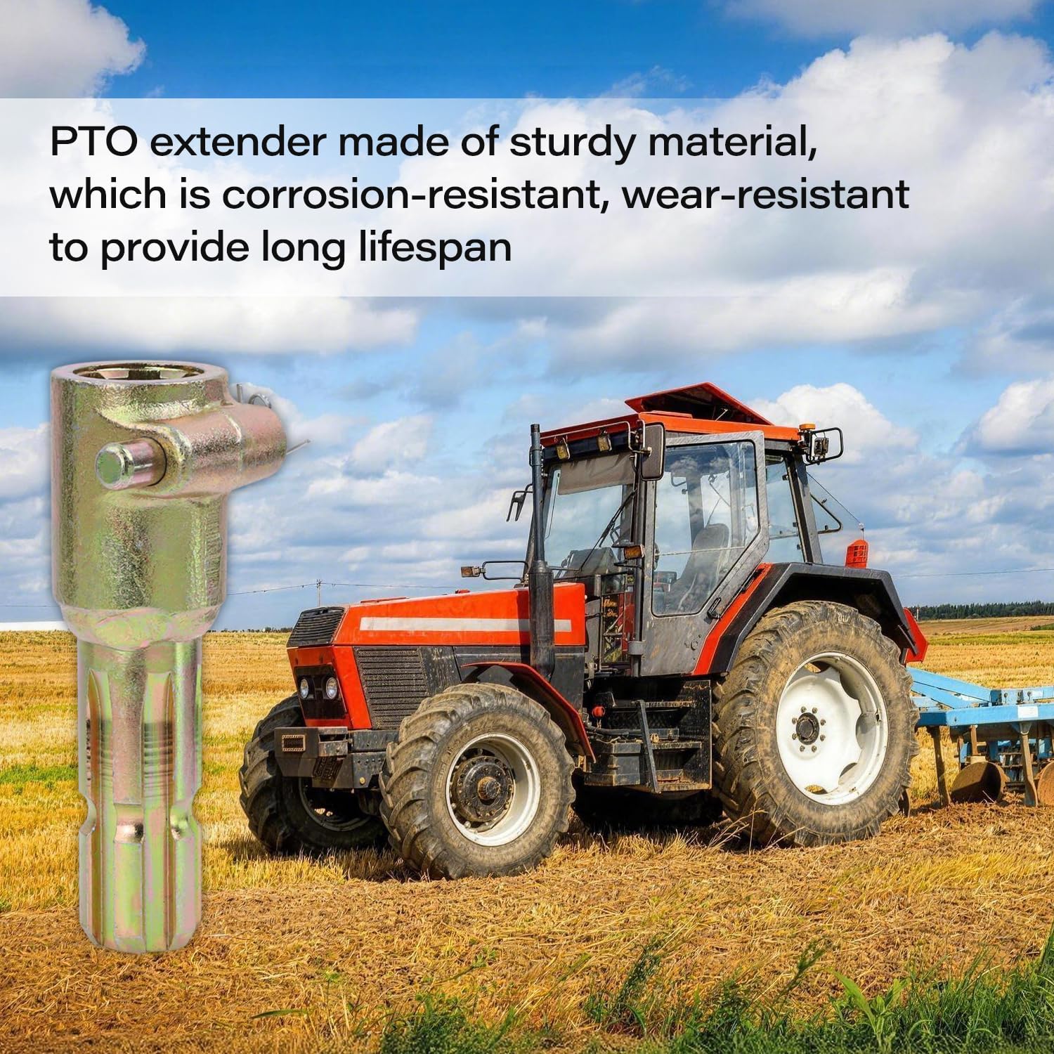 GZZTORES PTO extender extended length reduces wear on shaft.