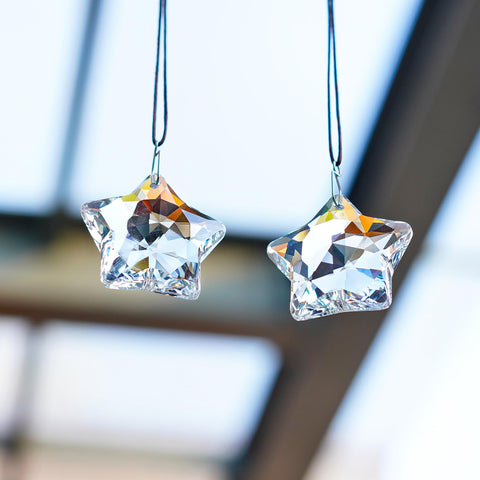 H&D HYALINE & DORA crystal hanging from car rearview mirror for sparkle