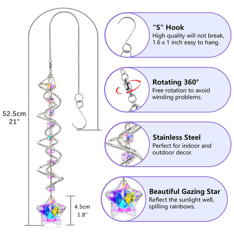 H&D Hyaline & Dora free-spinning chain connector enables smooth two-direction rotation.