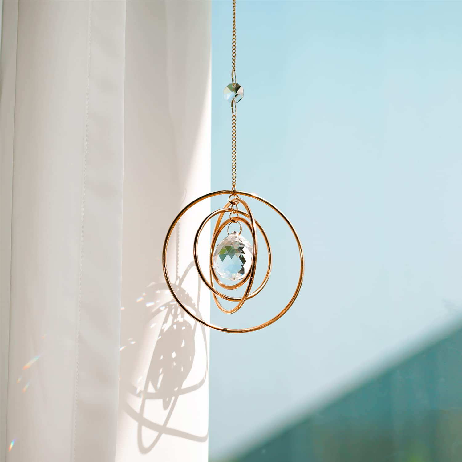 H&D Hyaline & Dora Glass wind chime decor for home or garden