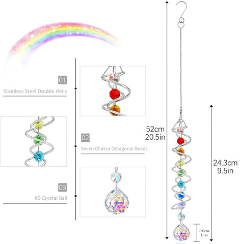 H&D HYALINE & DORA versatile suncatcher decor for windows, gardens, or offices.