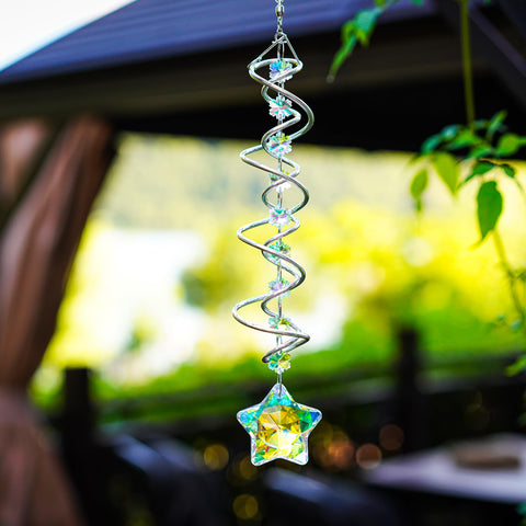 H&D Hyaline & Dora rainbow maker suncatcher enhances natural light with prism reflections.