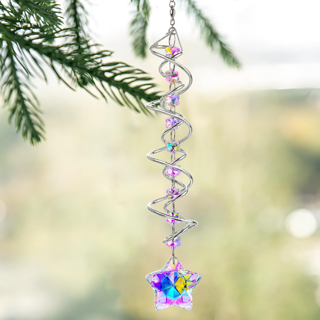 H&D Hyaline & Dora star prism crystals sparkle, bringing warmth and light to any space.