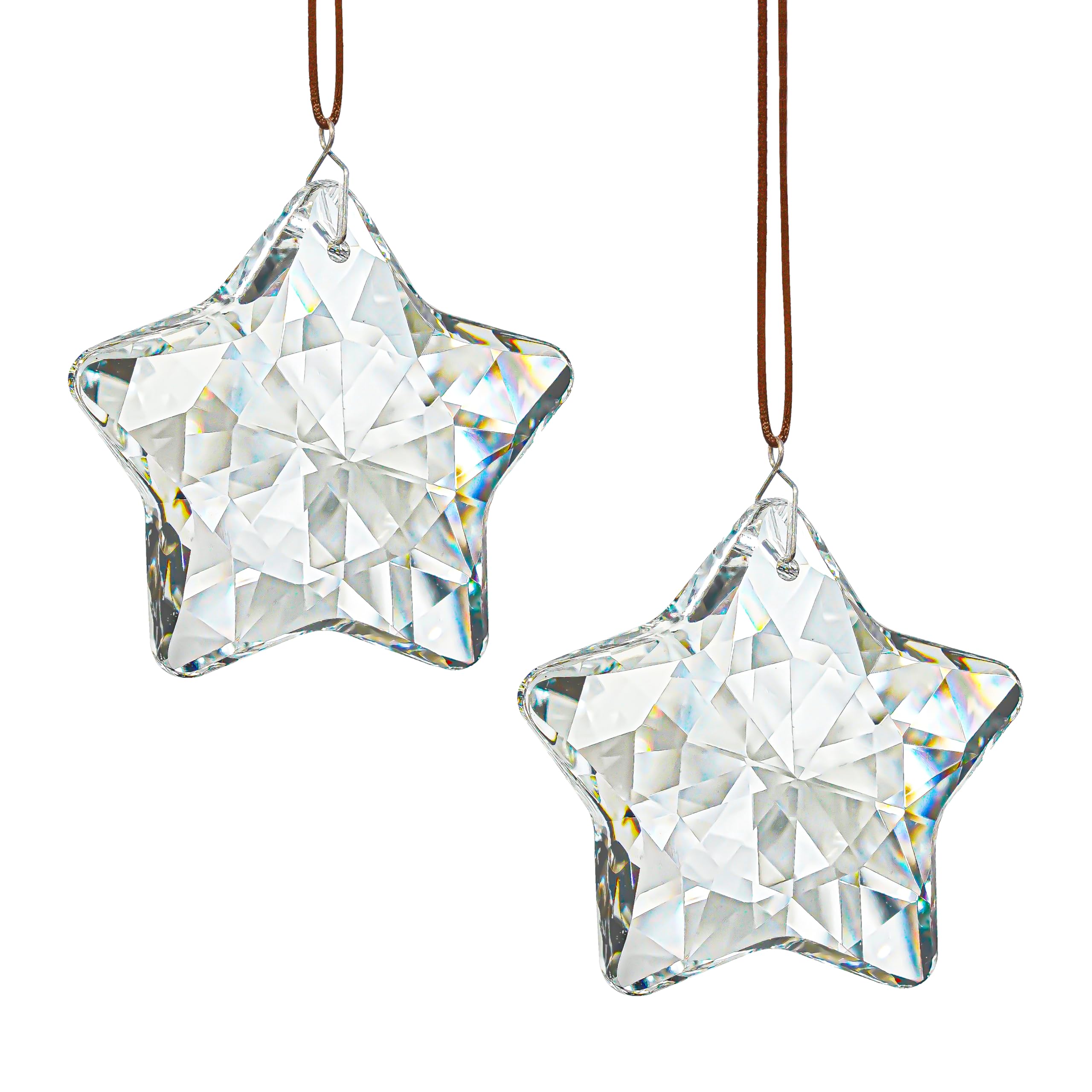 H&D HYALINE & DORA star prism on a window adding sparkling rainbow light
