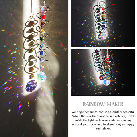 H&D HYALINE & DORA seven chakra crystals create balanced ambience in any room.