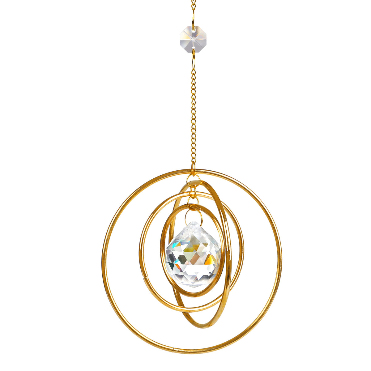 H&D Hyaline & Dora Suncatcher Crystal Galaxy catching sunlight for vivid rainbow rays