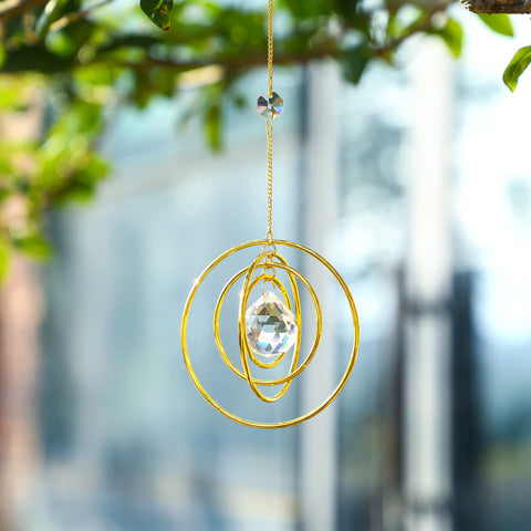 H&D Hyaline & Dora Suncatcher creates shimmering patterns as sun moves