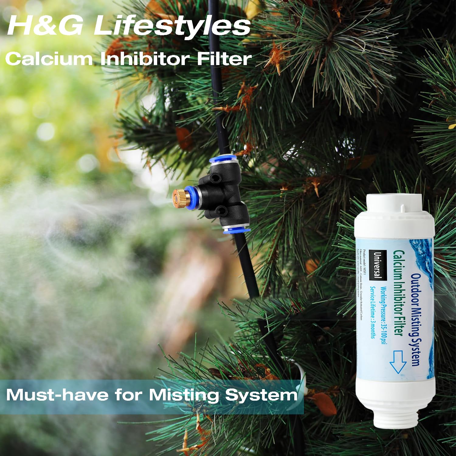 H&G Lifestyles long-lasting filter emphasizes durable performance for outdoor use.