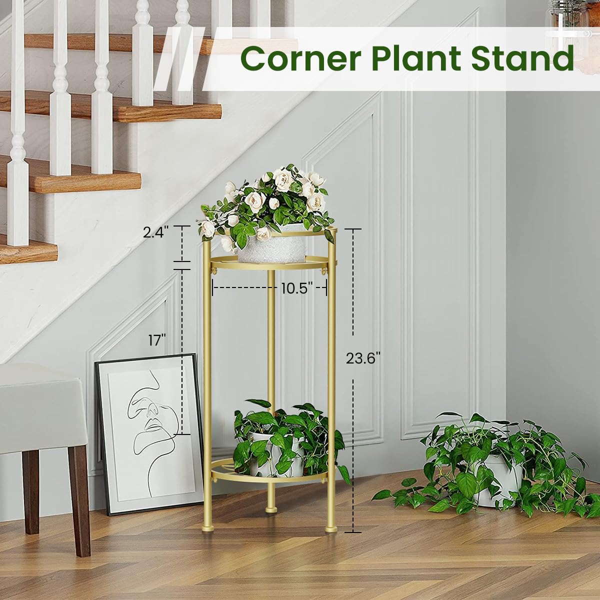 H HOMEXIN leaf-inspired design adds minimalist elegance to your home.