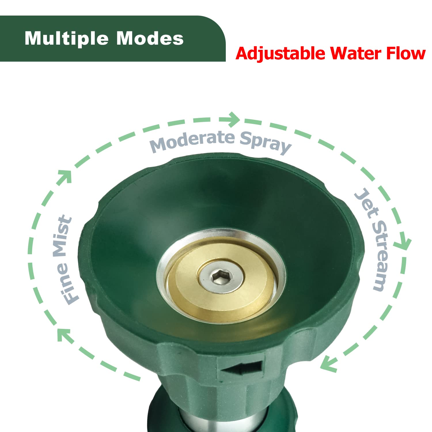 H2O WORKS ergonomic grip keeps your hand comfortable during extended watering sessions.