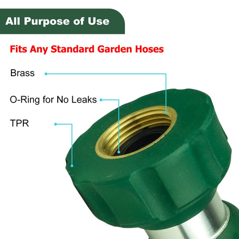 H2O WORKS durable metal construction resists rust and daily wear.