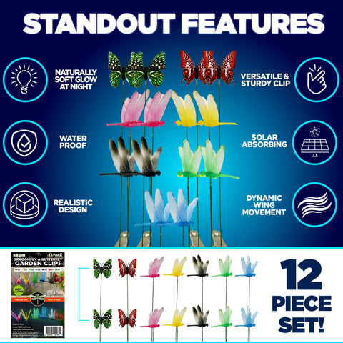 HA SHI bendable 10-inch stems for adjustable insect poses.