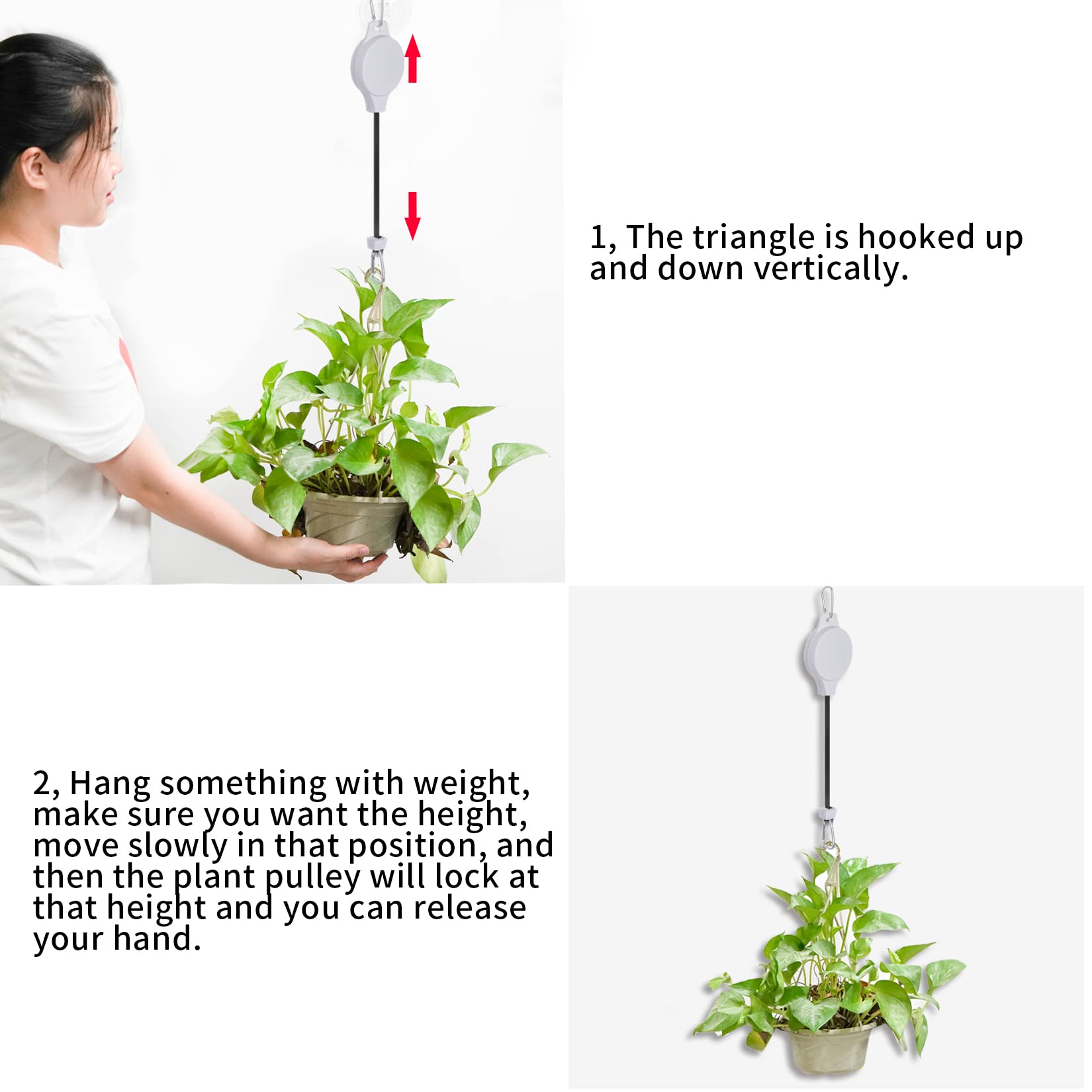 Haakong indoor-outdoor white hanger blends with décor and versatility.