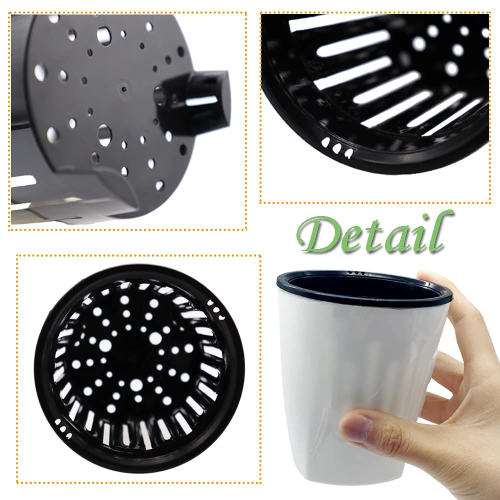 Visible double-layer reservoir design for watering efficiency