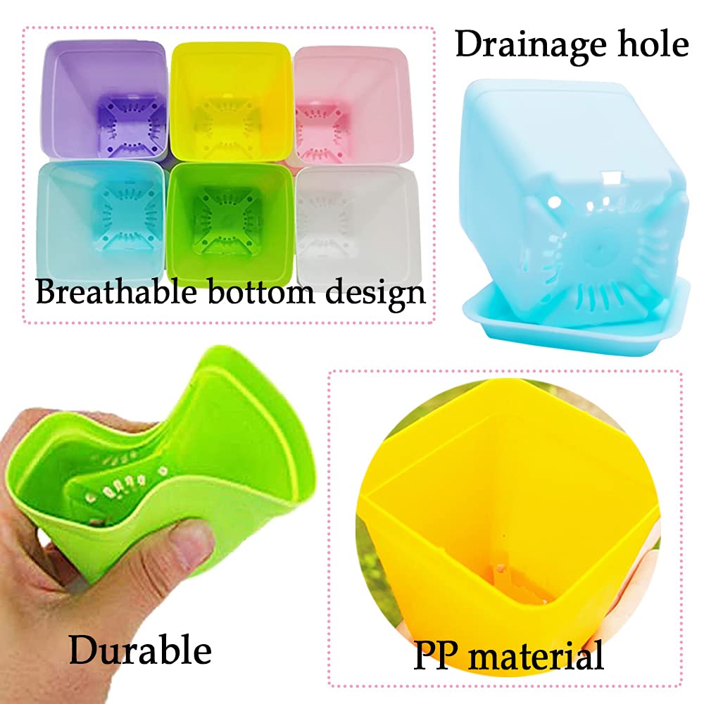 Haawooky durable polypropylene pots resist sun and outdoor use.
