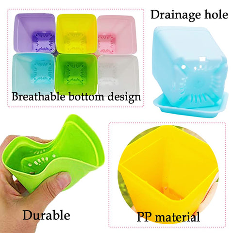 Haawooky durable polypropylene pots resist sun and outdoor use.