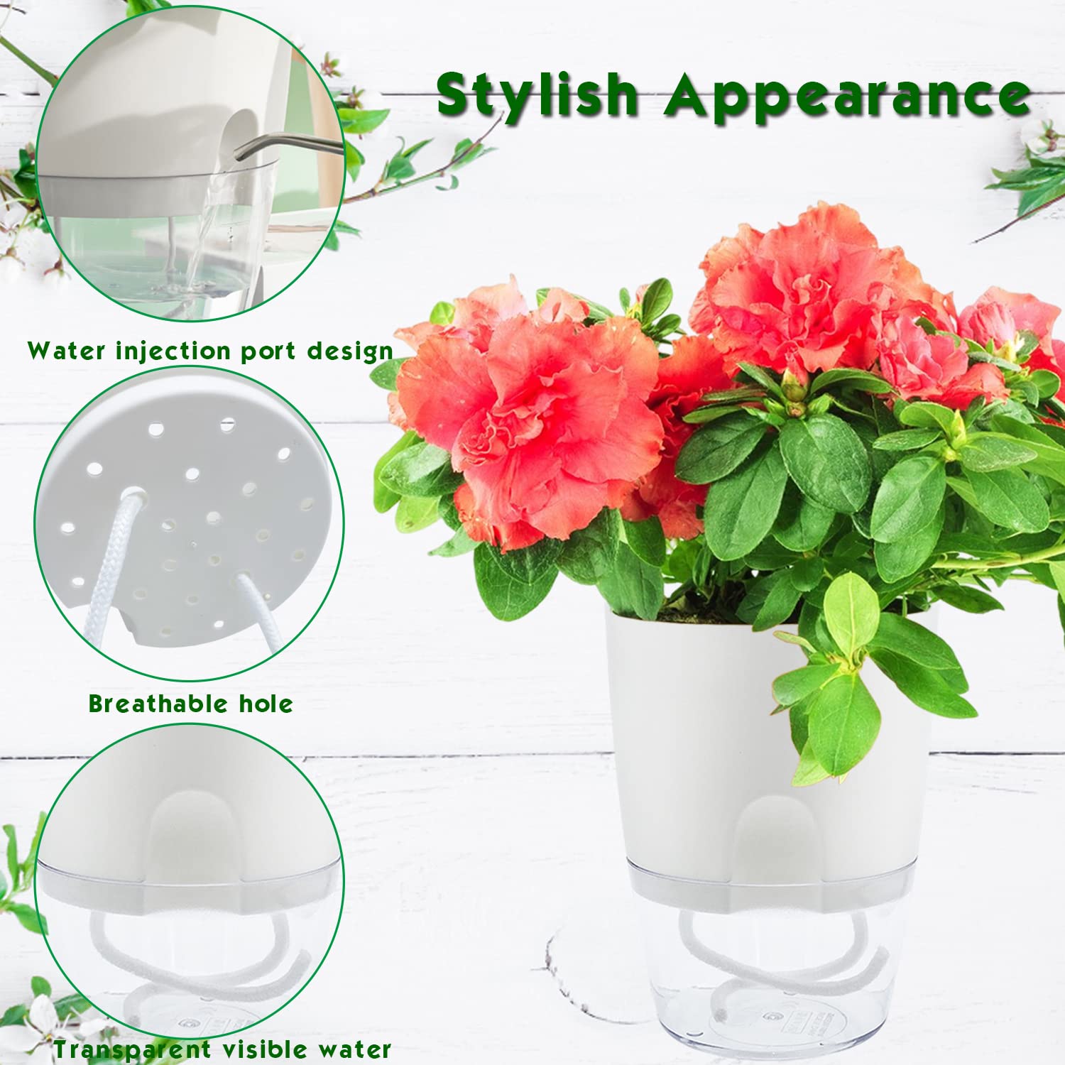 Haawooky pack of 10 planters with white labels for organization.