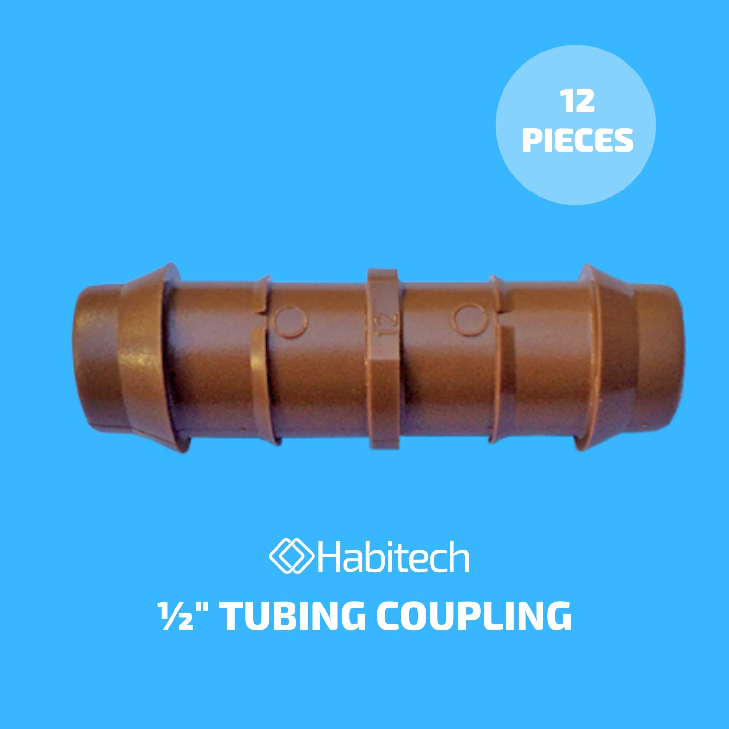 Habitech easy-install barbed fittings for tool-free drip repairs.