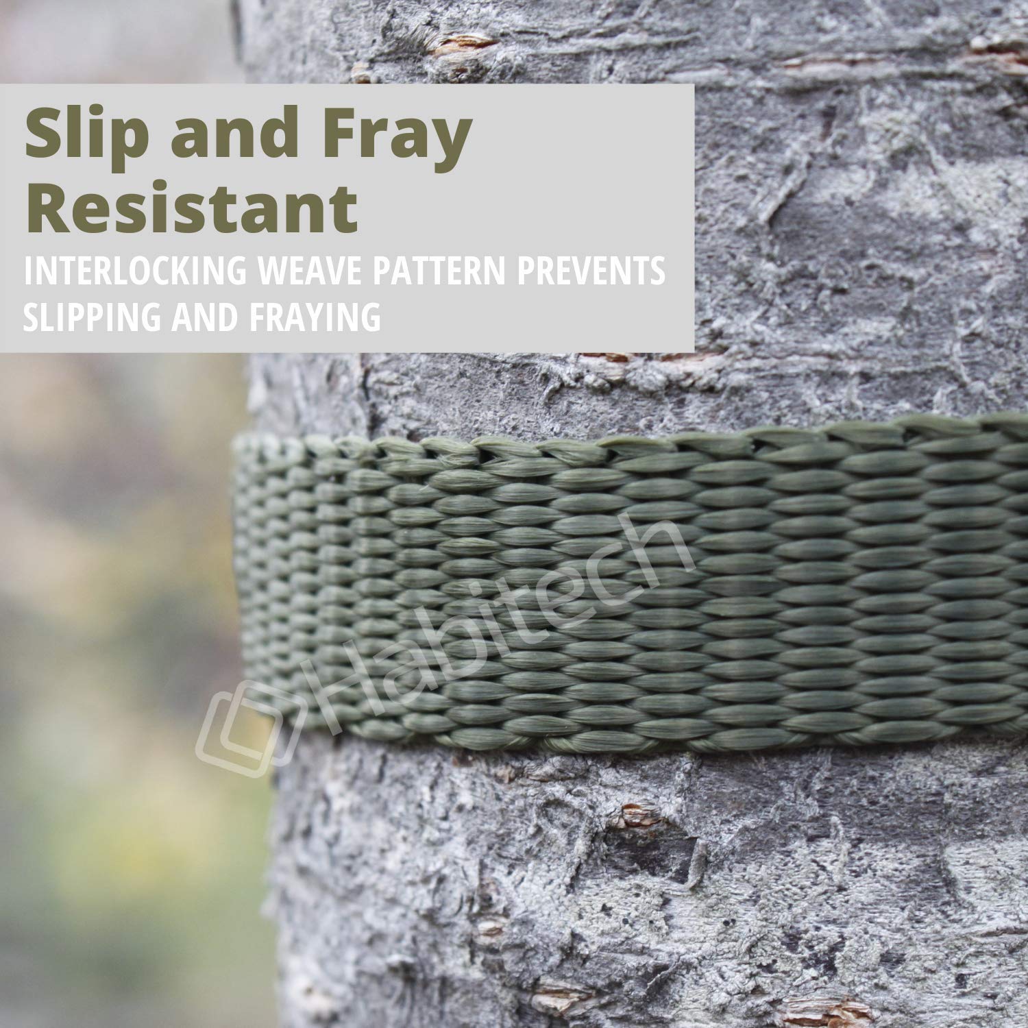 Habitech surfboard tie-down strap safely secures boards and gear outdoors.