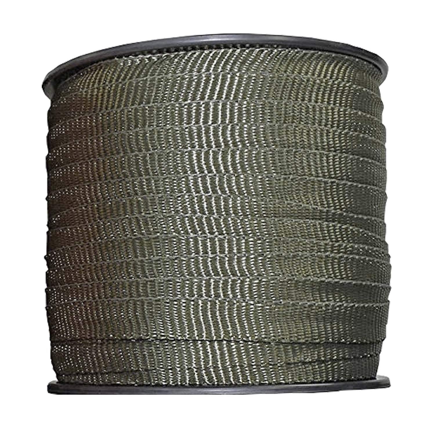 Habitech tree-tie strap olive green 250ft for treestaking and gentle support.