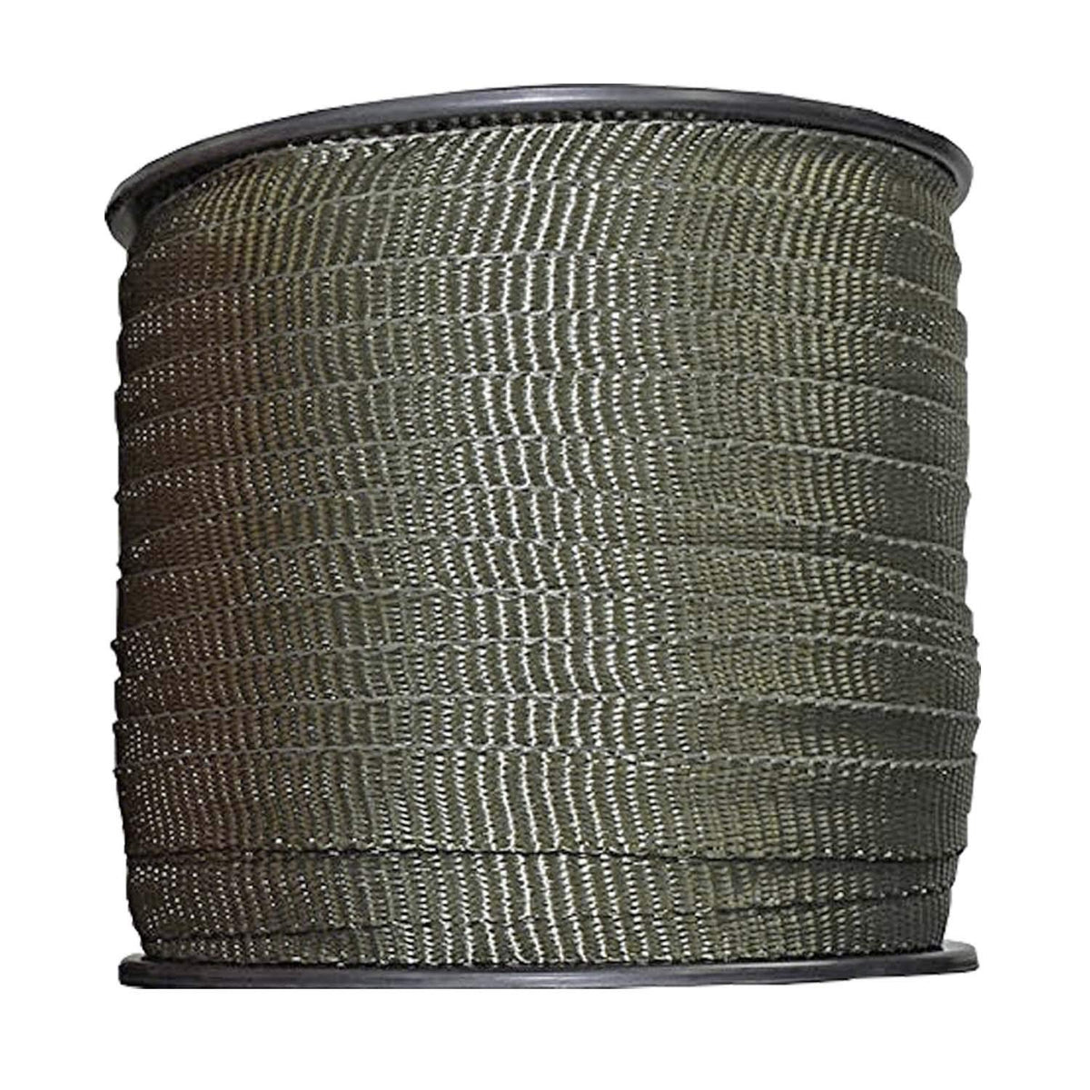 Habitech tree-tie strap olive green 250ft for treestaking and gentle support.