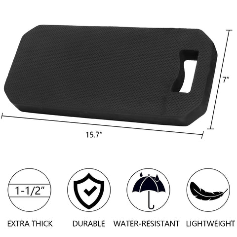 Hacaroa kneeling pad handle closeup, easy carry for gardening or cleaning.
