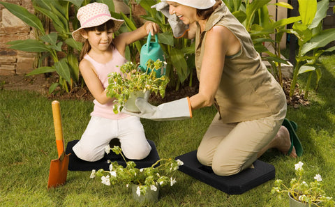 Hacaroa kneeling pad for yoga or pilates practice enhances comfort.